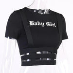 Baby Girl Gothic Crop Top