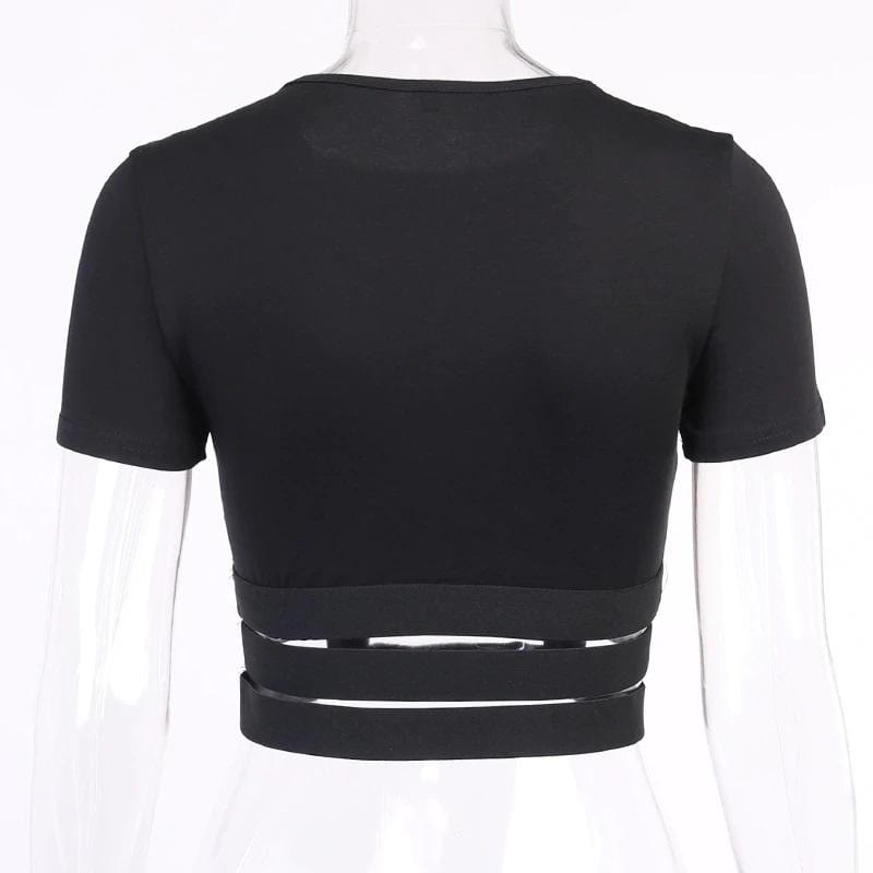 Baby Girl Gothic Crop Top