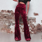 Bloodsucker Velvet Bell Bottoms