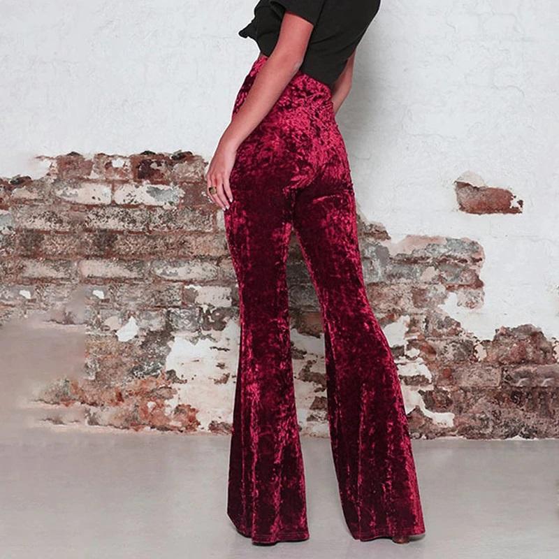 Bloodsucker Velvet Bell Bottoms