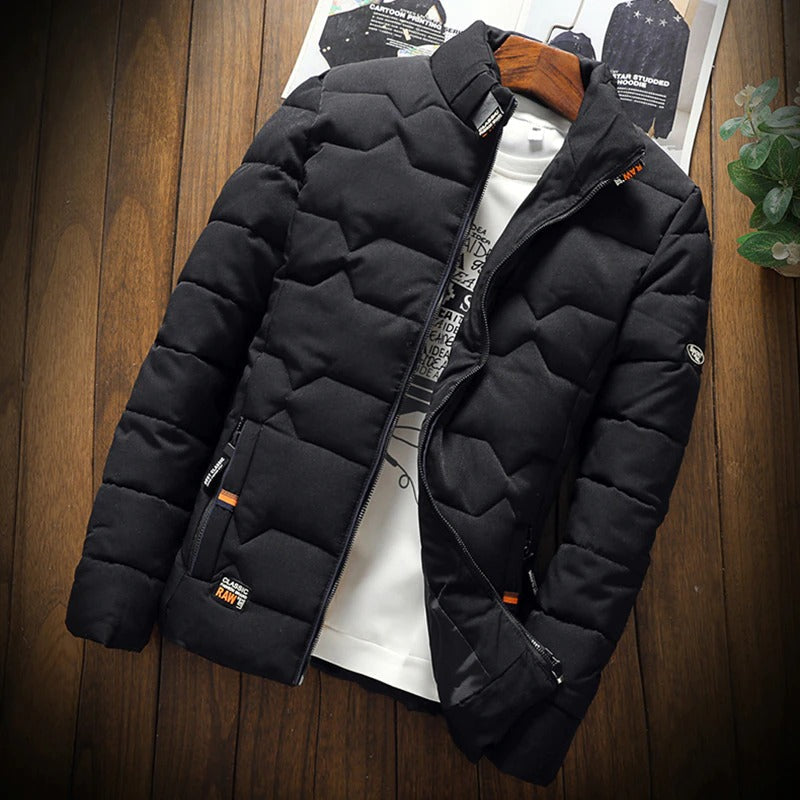 Black Men Winter New Outdoor Classic Snow Warm Parkas Jacket Coat