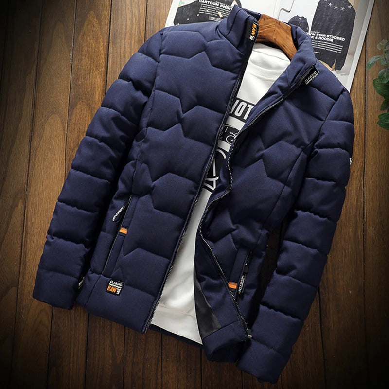 Blue Men Winter New Outdoor Classic Snow Warm Parkas Jacket Coat