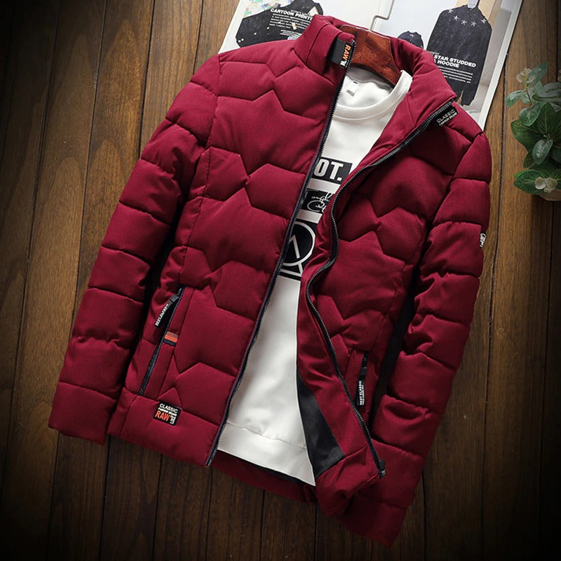 Red Men Winter New Outdoor Classic Snow Warm Parkas Jacket Coat