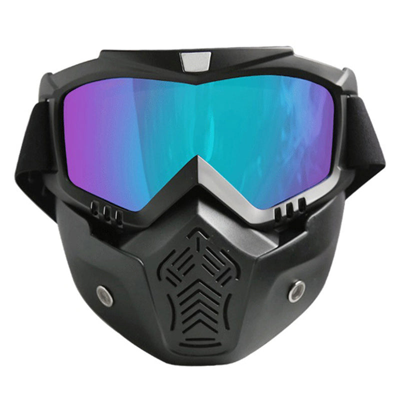 Ski Goggles with Detachable Mask Set