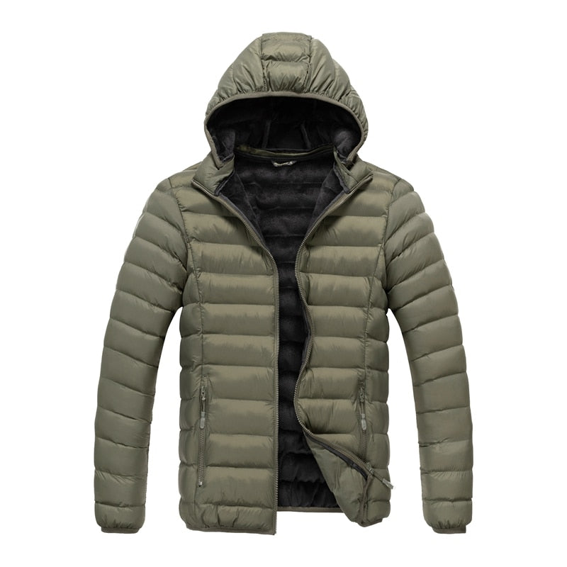 Winter Man Warm Jacket Packable Light Mens