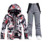 Men New Winter Snowboard Suit