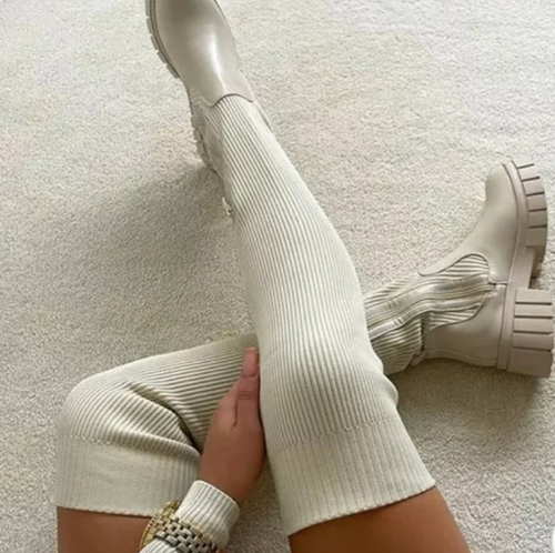 Thigh High Stretch Boots