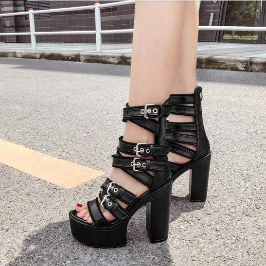 Slick Platform Sandals