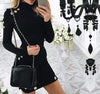 Gothic High-Necked Long Sleeve Dress