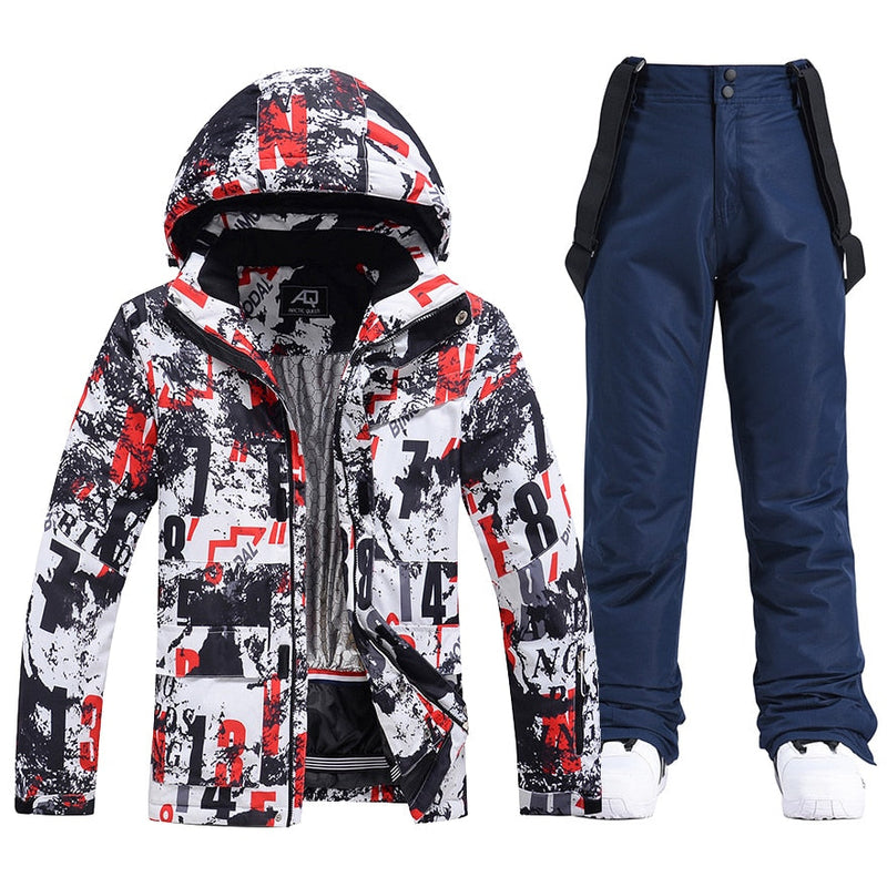 Men New Winter Snowboard Suit