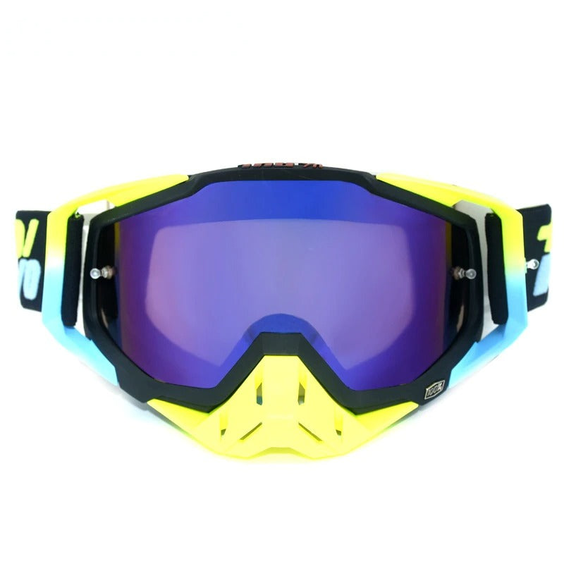 Black-Blue-Yellow For Skiing Glasses Helmet Ski Mask Snowmobile Snowboard Goggles