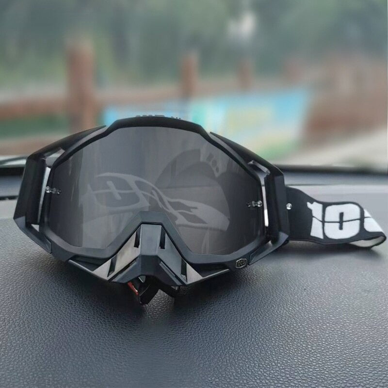 Black-Gray For Skiing Glasses Helmet Ski Mask Snowmobile Snowboard Goggles