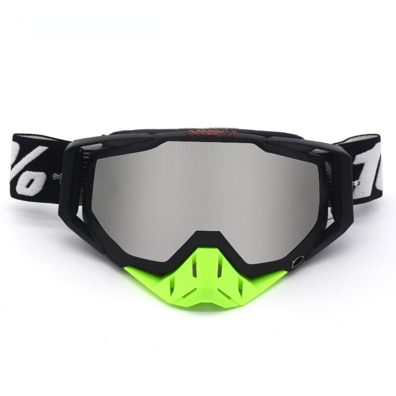 Black-Silver For Skiing Glasses Helmet Ski Mask Snowmobile Snowboard Goggles