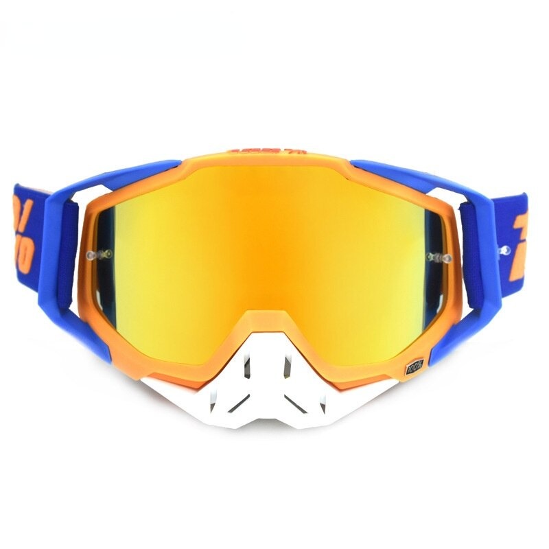 Blue-Orange-Orange For Skiing Glasses Helmet Ski Mask Snowmobile Snowboard Goggles