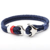 High Tide Solid Blue Anchor Bracelet