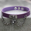 Chained Lock Heart Choker