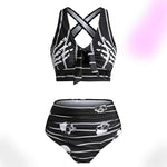 Retro Skull Tankini Swimwear