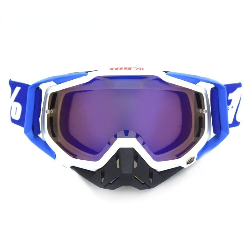 White-Blue-Purple For Skiing Glasses Helmet Ski Mask Snowmobile Snowboard Goggles